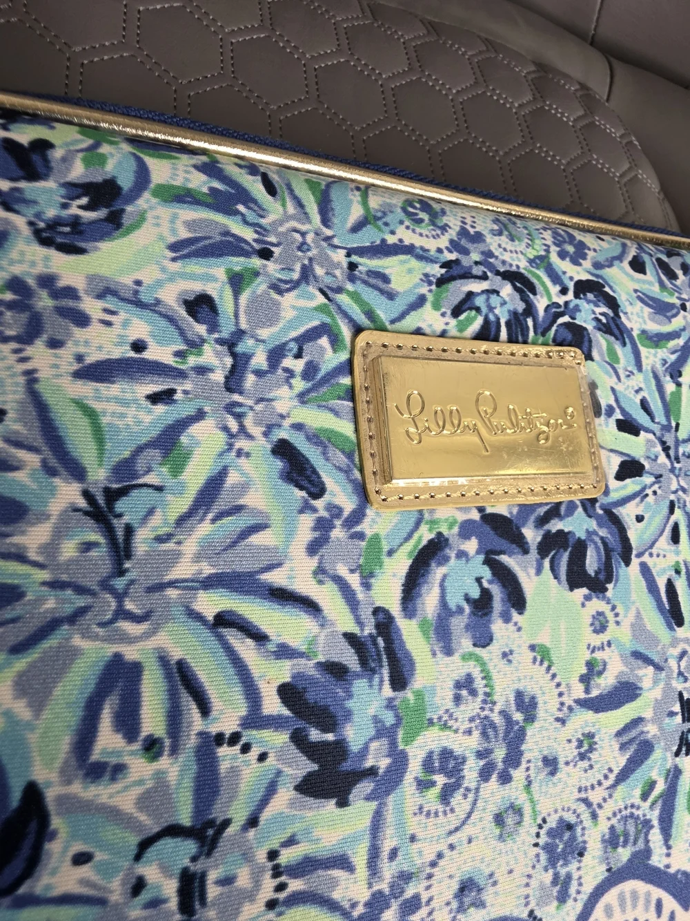 Lilly Pulitzer Blue Floral 13” Laptop Sleeve Case NWT 14
